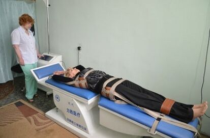 Traction vertébrale dans l'ostéochondrose thoracique